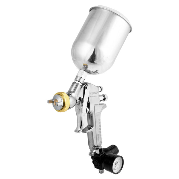 HVLP Gravity Feed Air Spray Gun | 1.7mm Nozzle Size | 600cc Aluminum Cup