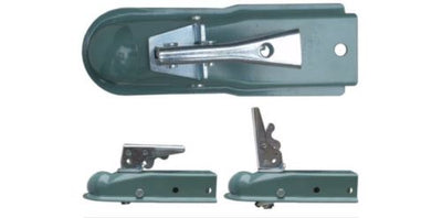 Trailer Tow Hitch Ball Coupler 1-7/8" Hitch Ball 2-1/2" Tongue w/ Spring Release 2000 lbs Cap