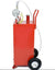 30 Gallon Gas Oil Diesel Fluid Caddy Transfer Tank Bidirectional w/ Rotary Pump