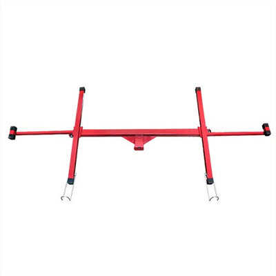 Drywall 11' Rolling Panel Lift Hoist Dry Wall Jack Lifter Construction Tools, Large, Red