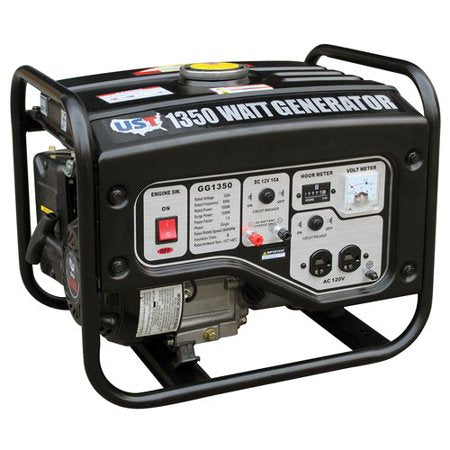 Portable Gas Generator 1,350W Emergency Home Back Up Power Camping Tailgating