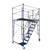 7 Ft Rolling Scaffold Tower Kit with Complete Stair Kit with Rails