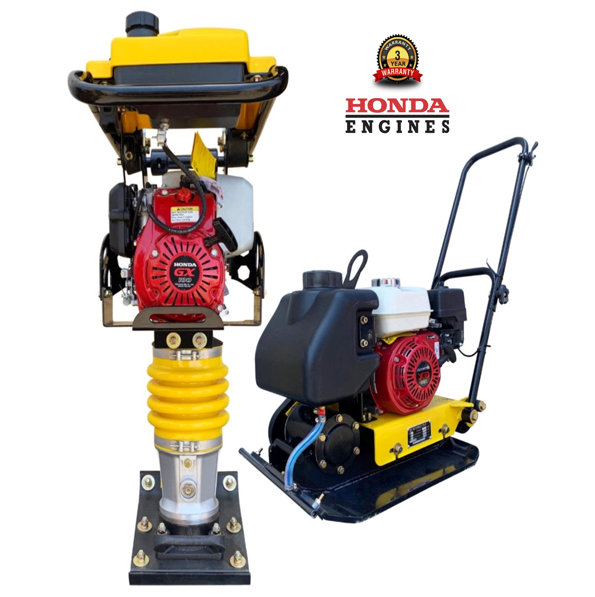 FREE COMPACTOR BOGO - 35" 661 lb Honda GX390 Reversible Plate Compactor + Free 16" Honda GX160 Plate Compactor