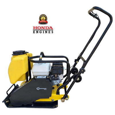 Honda GX160 Walk Behind 23"x 16" Vibratory Plate Compactor Water Tank Heavy Duty