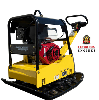 SupremeEquip Reversible 36”x27” Large Plate Compactor 13hp Honda GX390 Hydraulic Handle 8500LB Compaction Force