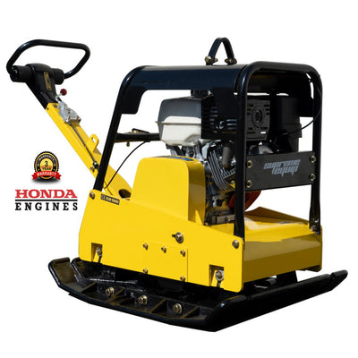 SupremeEquip Reversible 36”x27” Large Plate Compactor 13hp Honda GX390 Hydraulic Handle 8500LB Compaction Force