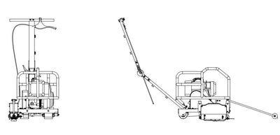 6-inch Early Entry Green Concrete Cutter with 5 HP Honda GX160 Motor