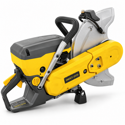 14" Gas-Powered Concrete Cutter | 4.8 HP Two-Stroke Engine | 5" Cutting Depth