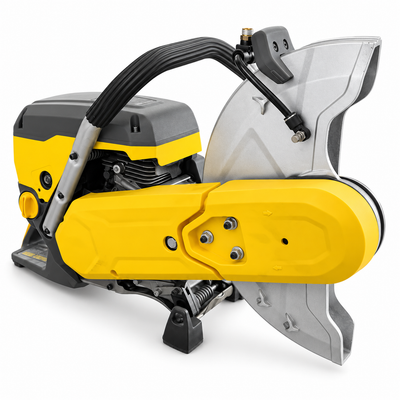14" Gas-Powered Concrete Cutter | 4.8 HP Two-Stroke Engine | 5" Cutting Depth
