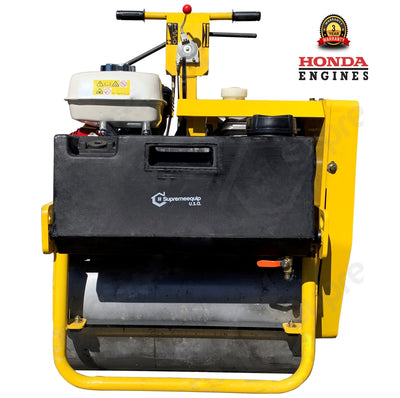 Single Drum Vibratory Roller 600 lbs Honda GX160, for road and asphalt compactor 24" Drum