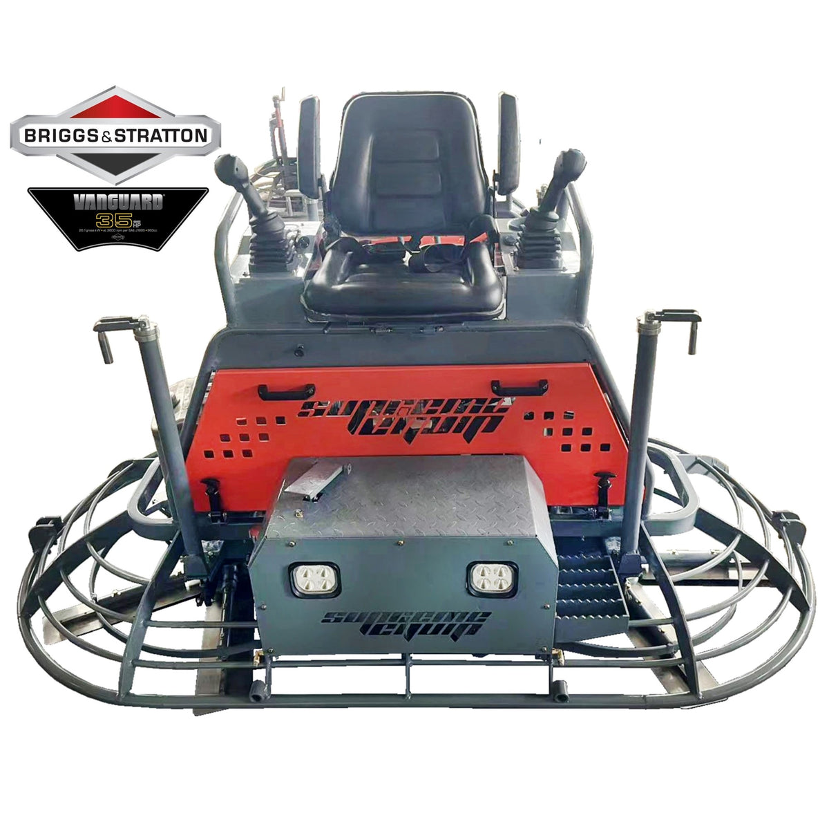 SupremeEquip Twin 48" Hydraulic Steering Riding Power Trowel 35HP Vanguard