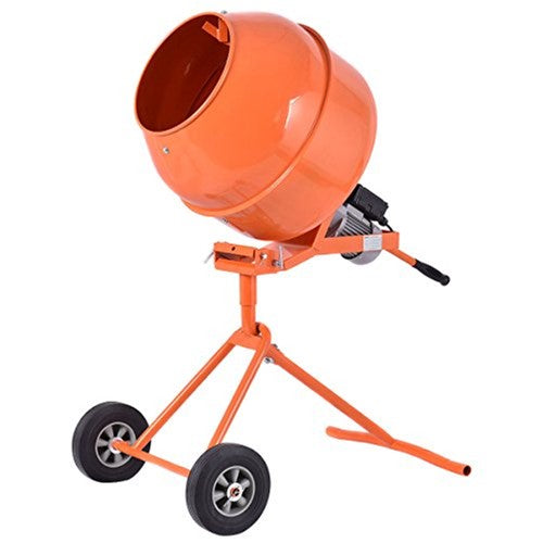 5 Cubic Feet Electric Cement Concrete Stucco Mixer All Steel Heavy Duty