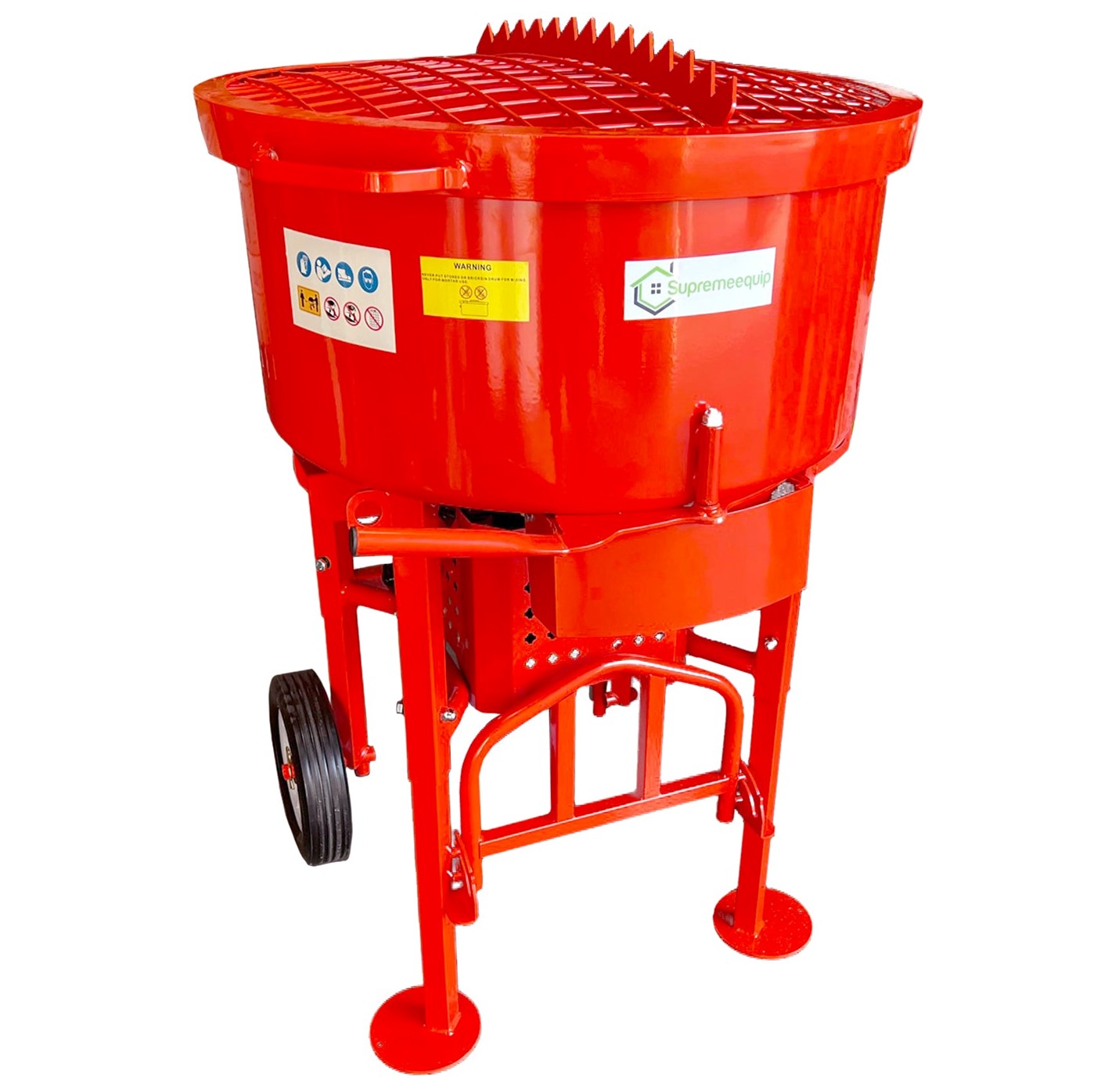 Industrial 120L Cement Concrete Mortar Stucco Resin Pan Mixer