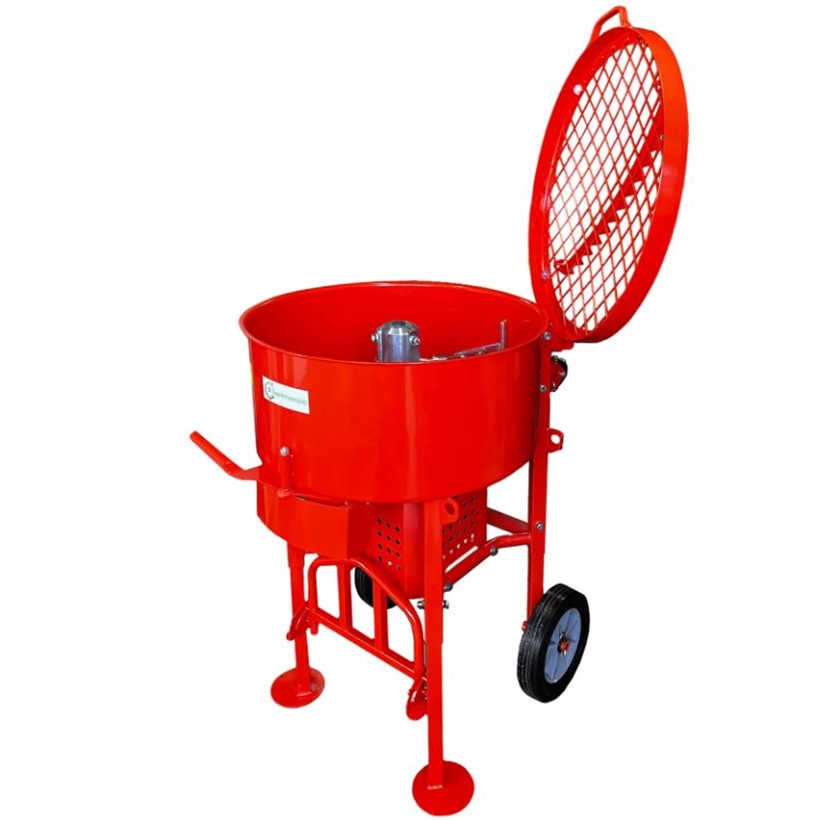 Industrial 120L Cement Concrete Mortar Stucco Resin Pan Mixer 230V/110V