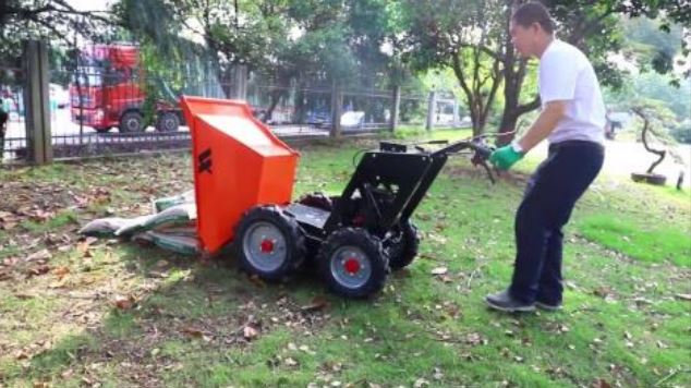 Powered Cart with Dumper Wheelbarrow Gas with Kohler CV200-9 HP Engine