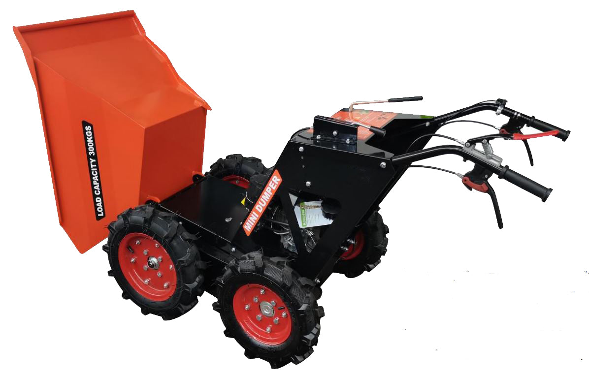 Powered Cart with Dumper Wheelbarrow Gas with Kohler CV200-9 HP Engine