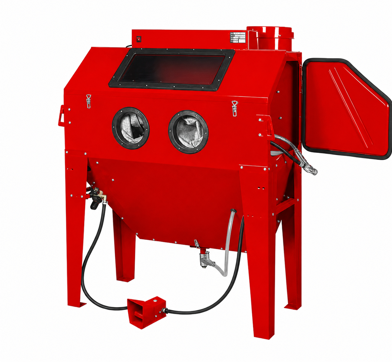 Industrial Sandblaster Heavy Duty Cabinet #420 With free Blast Cabinet Reclaimer Kit 24" x 48"