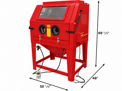 SupremeEquip Heavy-Duty Sandblasting Cabinet with 42L Abrasive Capacity