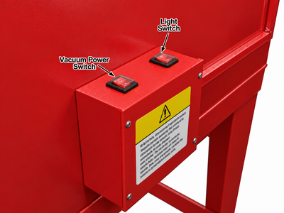 SupremeEquip Heavy-Duty Sandblasting Cabinet with 42L Abrasive Capacity
