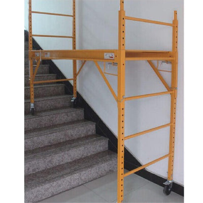 18 Ft High Rolling Scaffold Tower 3 Story 1000 lbs Capacity with Hatch and 32" Swivel Outriggers