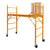 18 Ft High Rolling Scaffold Tower 3 Story 1000 lbs Capacity with Hatch and 32" Swivel Outriggers