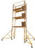 18 Ft High Rolling Scaffold Tower 3 Story 1000 lbs Capacity with Hatch and 36" Swivel Outriggers Plus Free 8pc base plate