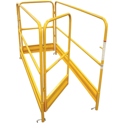 18 Ft High Rolling Scaffold Tower 3 Story 1000 lbs Capacity with Hatch and 32" Swivel Outriggers