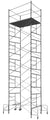 Contractor Mason Scaffolds Rolling Tower 25 Ft High 7 Ft Long, 5 Ft Wide with Guard Rails