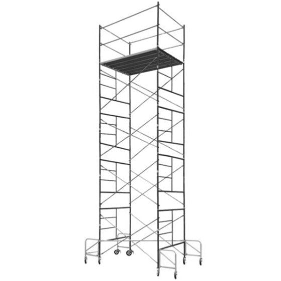 Contractor Rolling Scaffolds Tower Set 20 Ft High 7 Ft Long, 5 ft Wide with Guard Rail