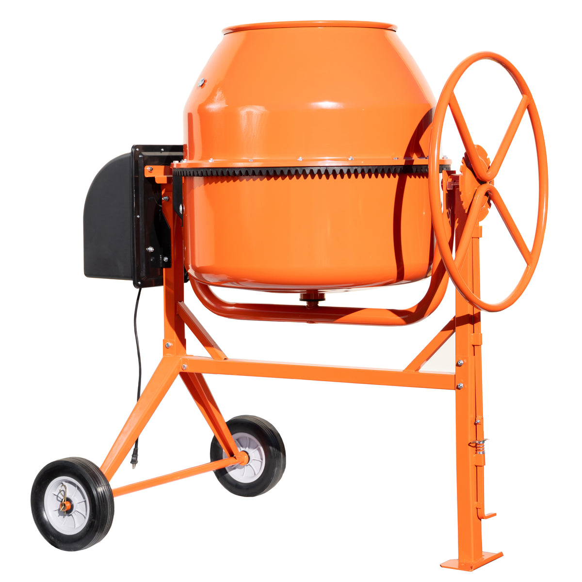 8.83 Cubic Feet Electric Cement Concrete Stucco Mortar Mixer Heavy Duty 1 3/8 HP