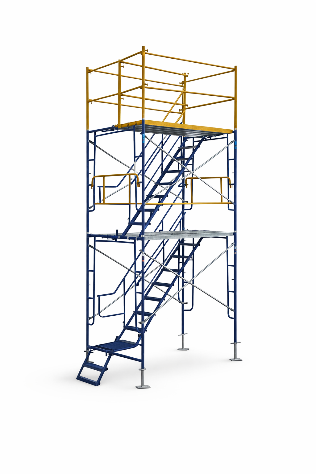 13ft Rolling Mason Scaffold Stair Tower Kit 5Ft X 7Ft