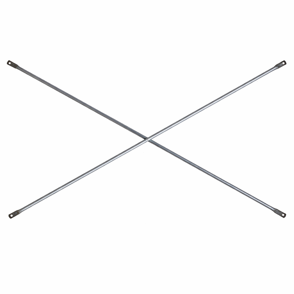 7' x 4' Galvanized Tubular Cross Brace for Mason Scaffold