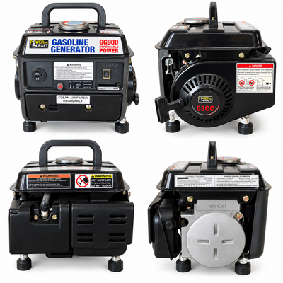 Power Pro Craft GG900 Portable Gas Generator – 900W Peak / 700W Running