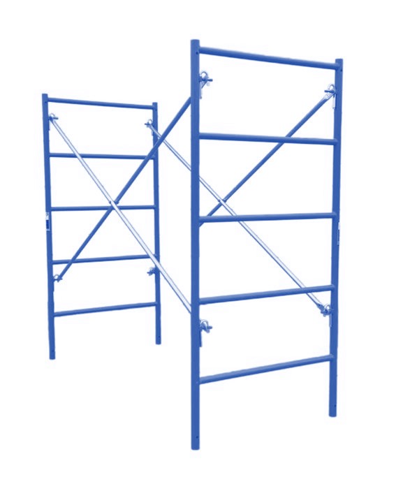 3'x 6'8" x 10 Ft. Long - 1 Story Steel Mason Scaffold Ladder Tower With Galvanize Cross Braces