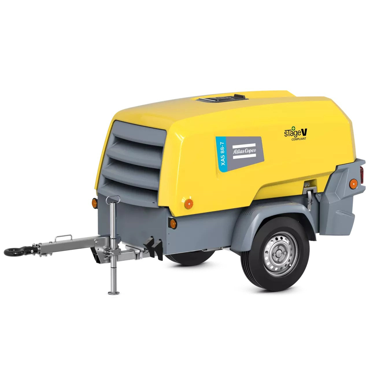 Single-stage, oil-injected, rotary screw type air compressors