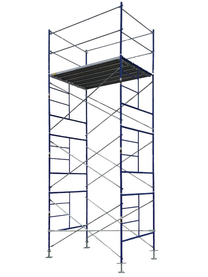 Contractor Scaffolds Mason Stationary 16.5 ft Scaffold Tower with Guard Rail