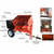 12 cu ft.Hydraulic Towable Steel Drum Concrete Cement Mortar Plaster Mixer W/GX390 Honda Engine