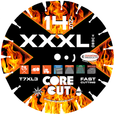 XXXL-Turbo Specialty Turbo Diamond Blade – 20" x .125" x 1"
