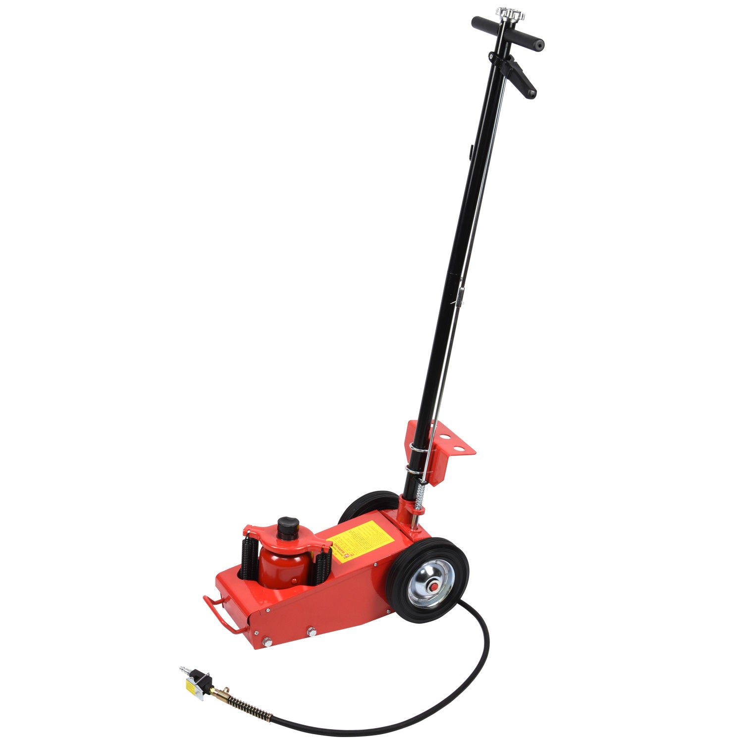 22 Ton Air Hydraulic Floor Jack Lift w/ Wheel Auto Truck Bus Repair