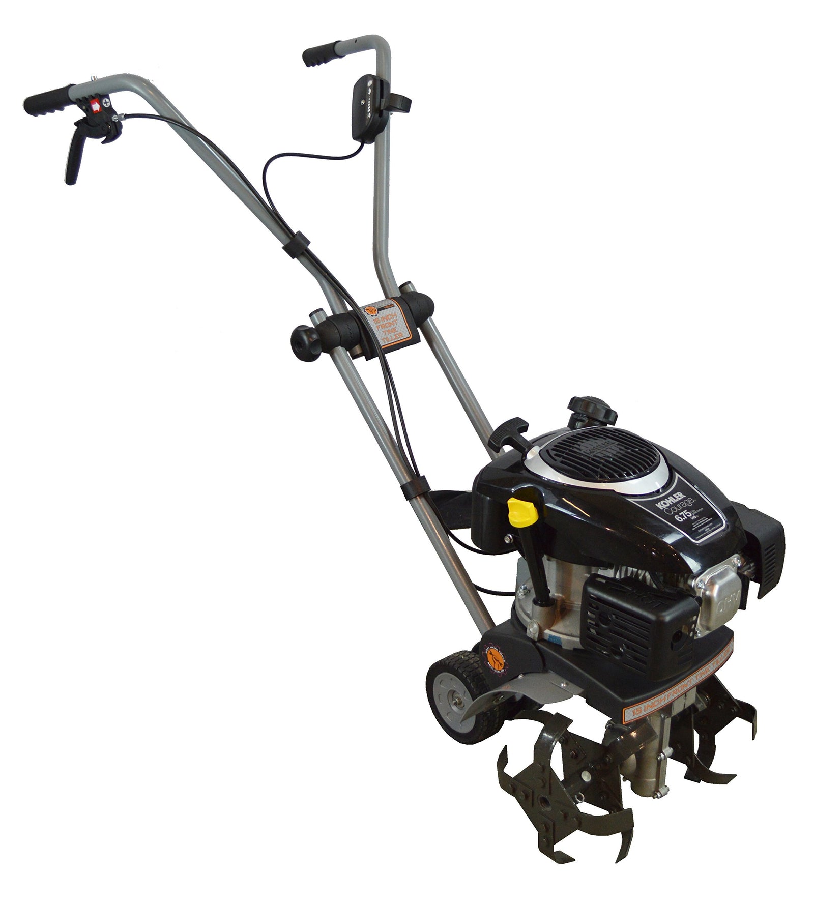 Dirty Hand Tools 101571 Front Tine Tiller, 149cc Kohler XT675 Engine, 15" Tilling Width