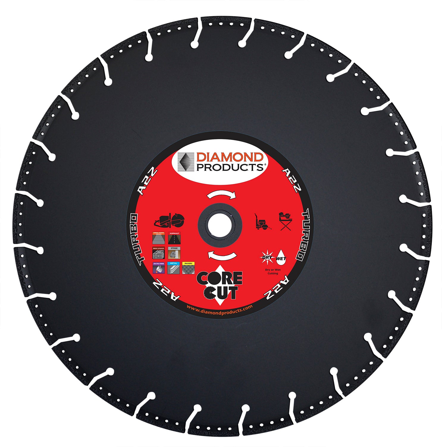 7" x .095 x 7/8" A2Z Vacuum Bonded High Speed Blade