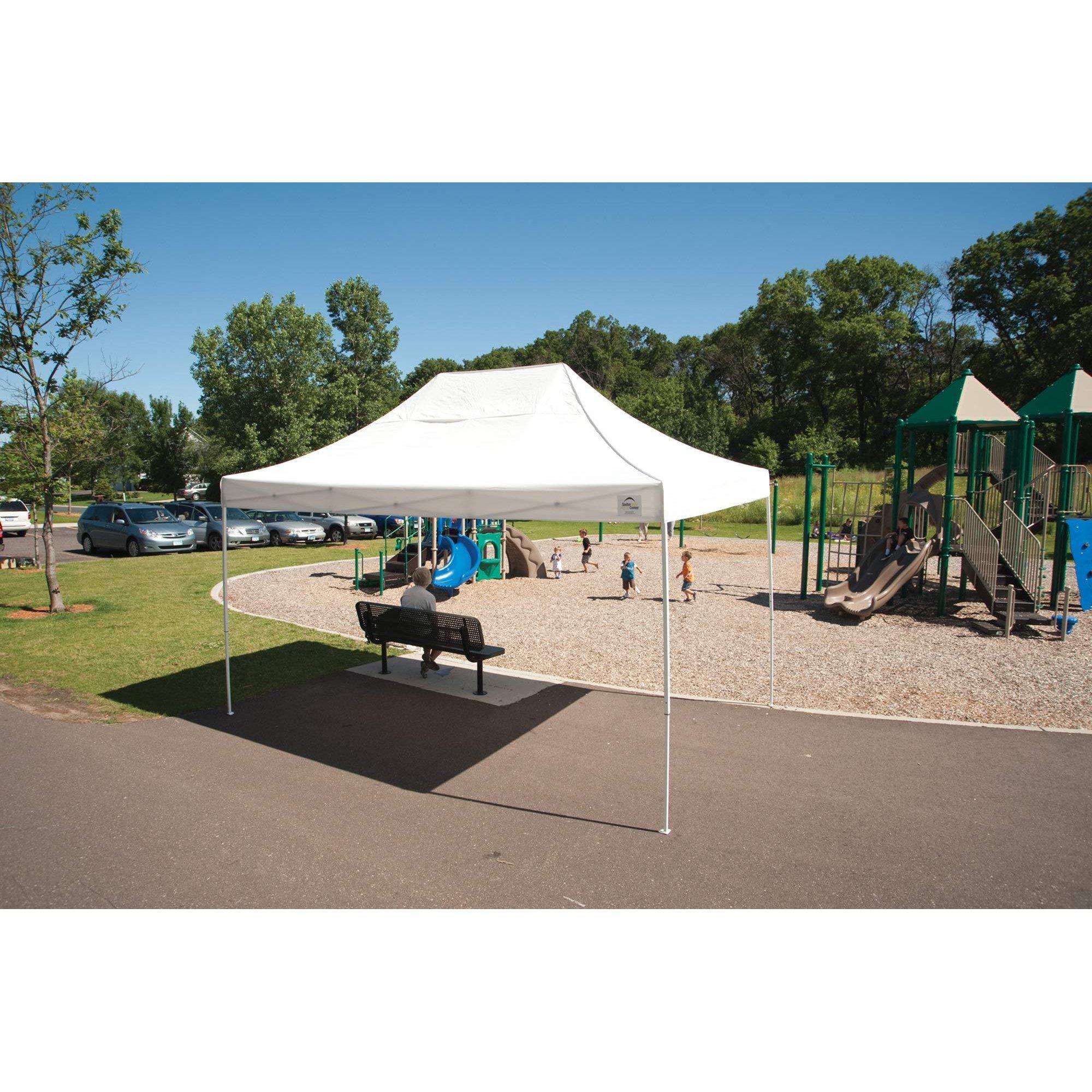 ShelterLogic Straight Leg Pop-Up Canopy with Roller Bag, 10 x 15 ft.