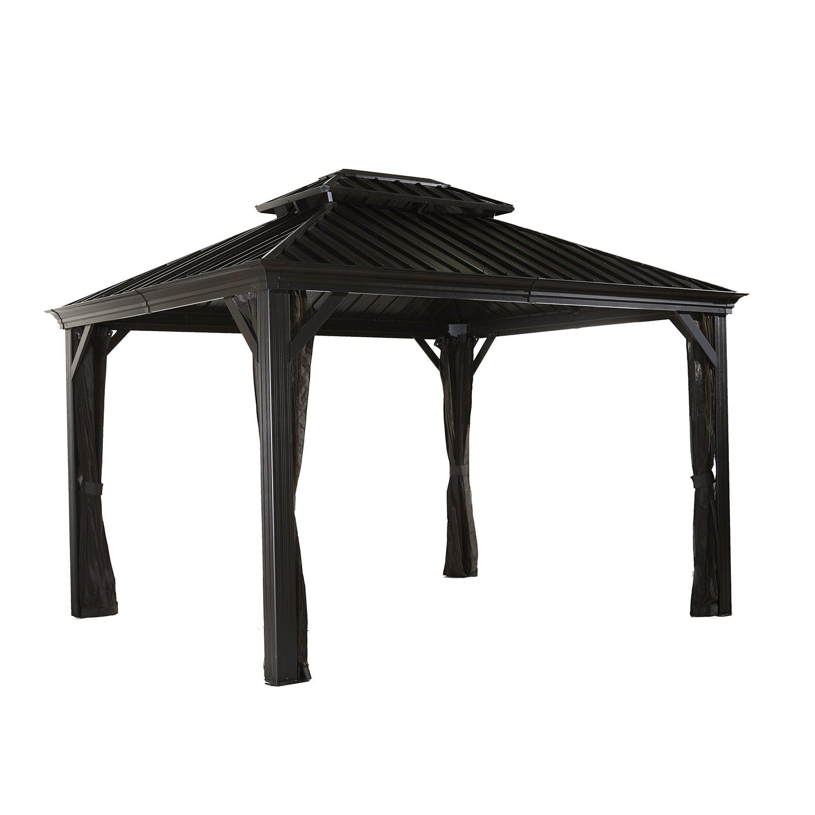Sojag Messina Sun Shelter, 10' x 10', Charcoal