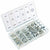 150pcs SAE Zinc Plated Nylon Insert Lock Nut Kit Assortment Heavy Duty 6 Sizes