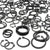 300pc Snap Ring Assortment 18 Sizes Retaining Rings