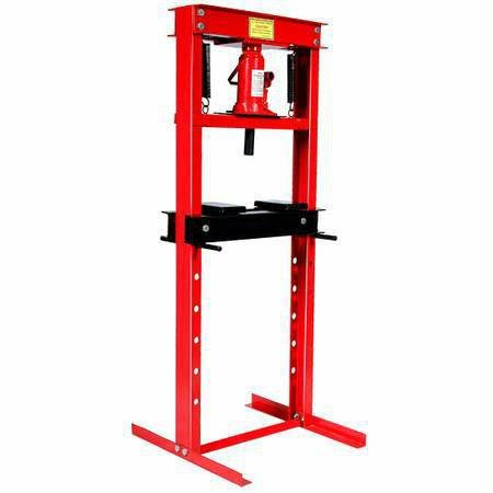 12 Ton Hydraulic Floor Standing Shop Press | Heavy Duty Open Front & Rear Design