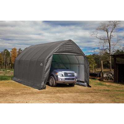 ShelterLogic Garage-in-a-Box SUV/Truck Shelter, Grey, 13 x 20 x 12 ft.