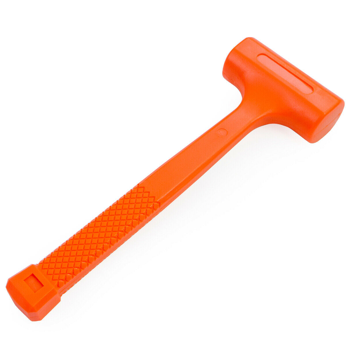 1LB Dead Blow Hammer | Mallet 11-3/4" Length Neon Orange