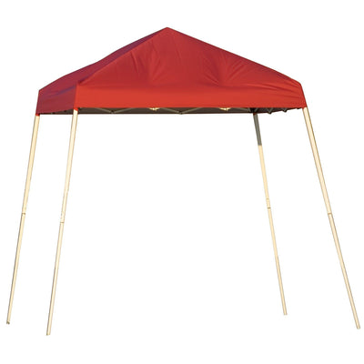 ShelterLogic Slant Leg Pop-Up Canopy with Carry Bag, Red, 8 x 8 ft.