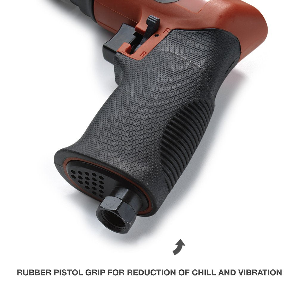 3/8" Reversible Air Drill | Light Weight Composite Keyless Chuck Pneumatic Tool